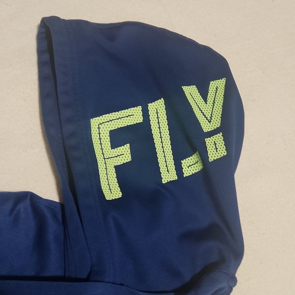 JORDAN THERMA-FIT  Size M 10-12 Boy's Blue Hoodie with Graphic Design. - Picture 8 of 11